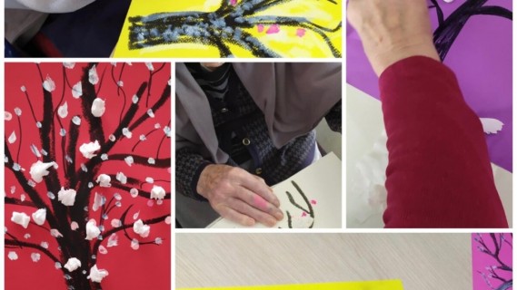 Χειροτεχνίες με θέμα τις ανθισμένες αμυγδαλιές!